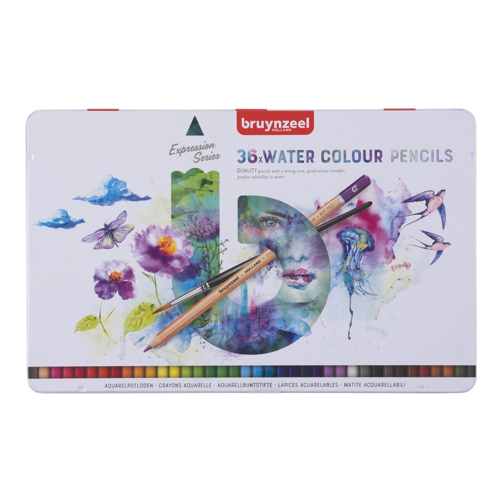 Aquarelpotlood Bruynzeel Expression 36 kleuren