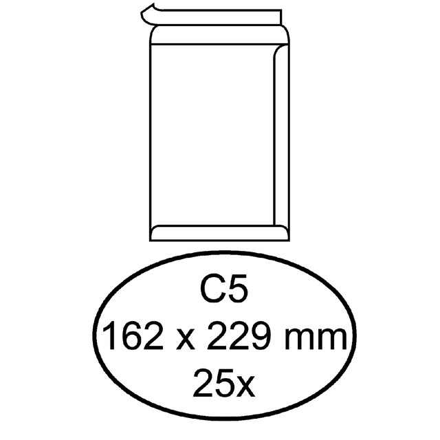 Envelop Quantore akte C5 162x229 100gr zk wt