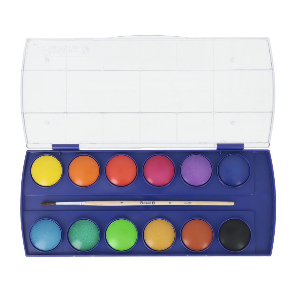 [721324] Waterverfdoos Pelikan F355/12 ass