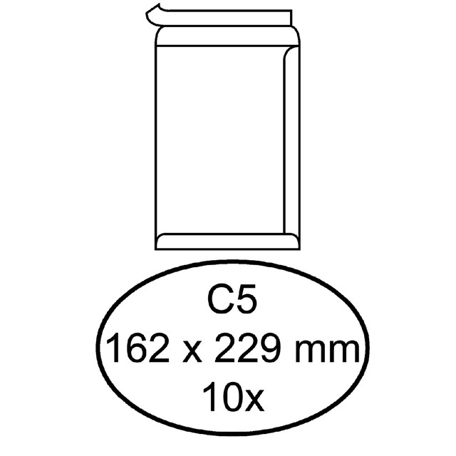 Envelop Quantore akte C5 162x229 100gr zk wt