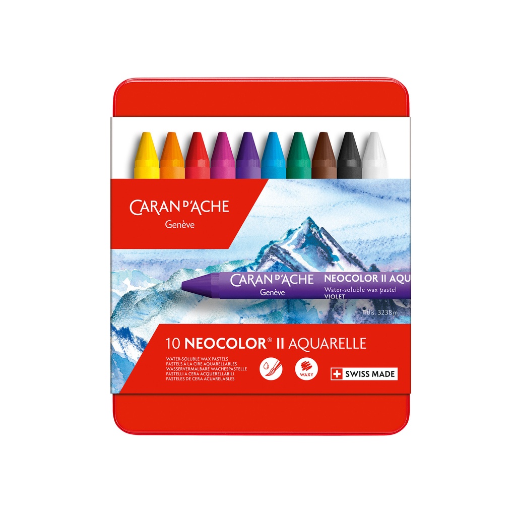 [7500.310] Waskrijt Caran d Ache neocolor II 10st ass