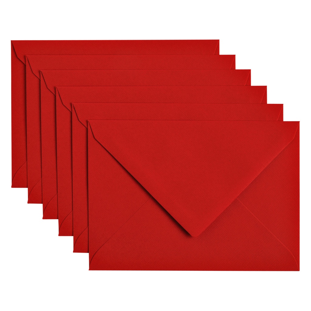 [302918] Envelop Papicolor C6 114x162mm rood