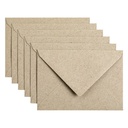 Envelop Papicolor C6 114x162mm kraft grijs