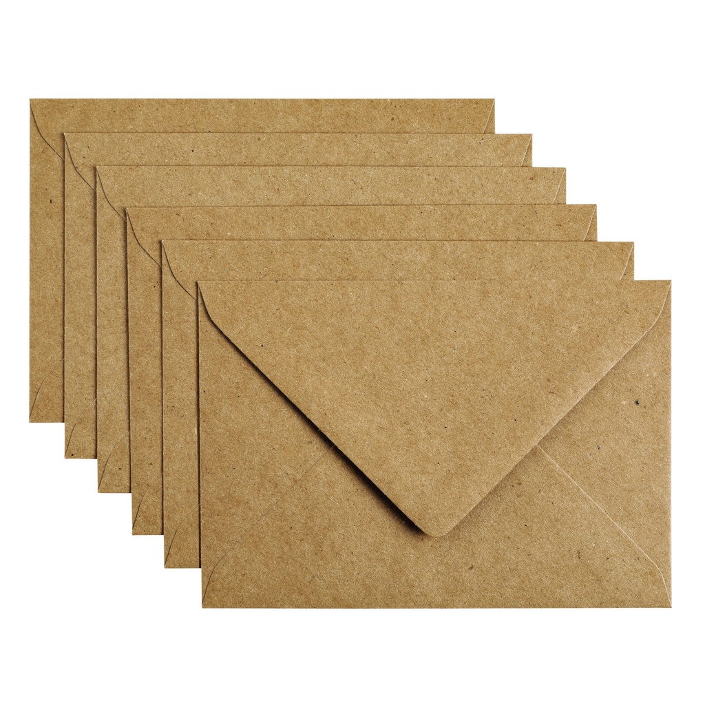 [302323] Envelop Papicolor C6 114x162mm kraft bruin