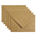 Envelop Papicolor C6 114x162mm kraft bruin