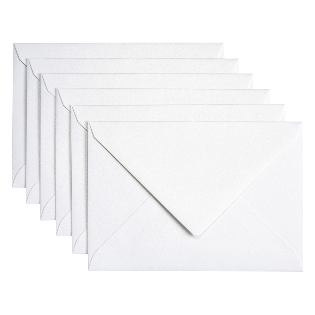 [302330] Envelop Papicolor C6 114x162mm metallic parelwit