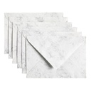 Envelop Papicolor C6 114x162mm marble grijs