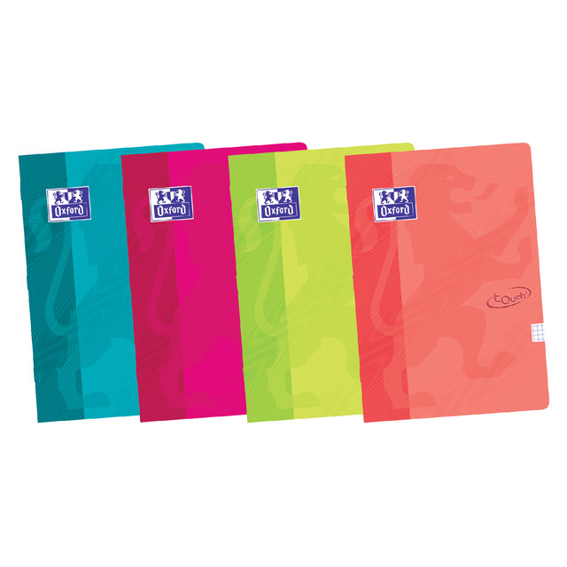 [400107500] Schrift Oxford School Touch A4 lijn 72pag 80gr ass