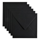 Envelop Papicolor 140x140mm ravenzwart