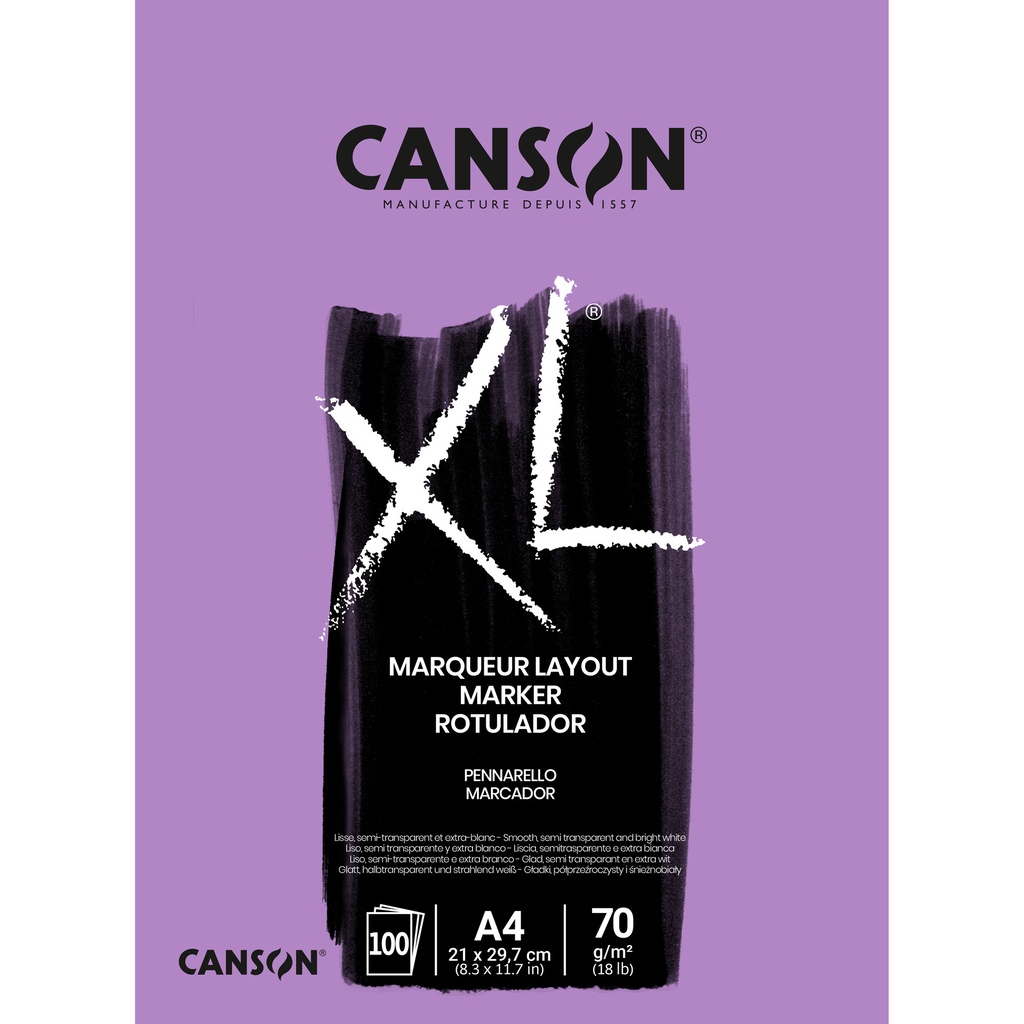 [200297236] Markerpapier Canson XL Marker 70gr A4 extra wit
