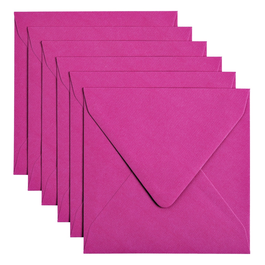 [303912] Envelop Papicolor 140x140mm felroze