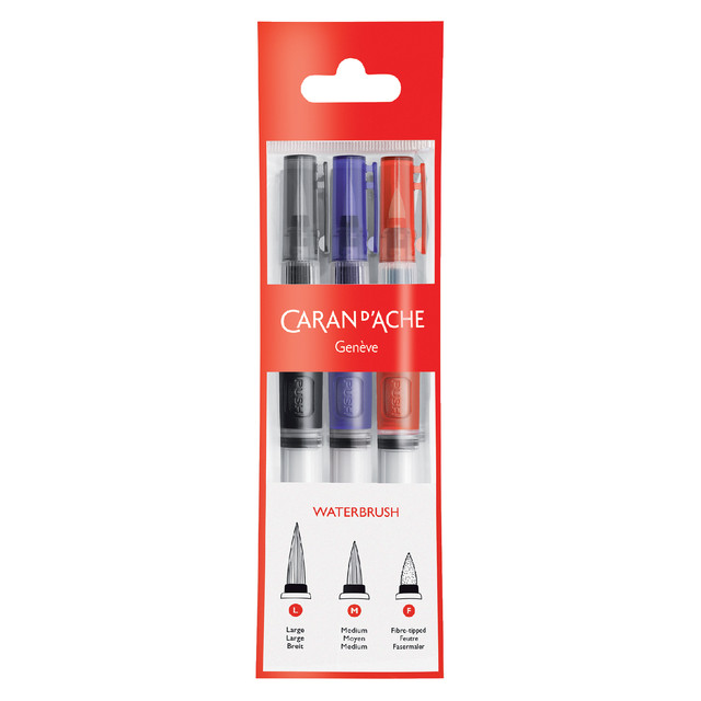 [115.303] Penseel Caran d Ache m breed fibre tip set 3st