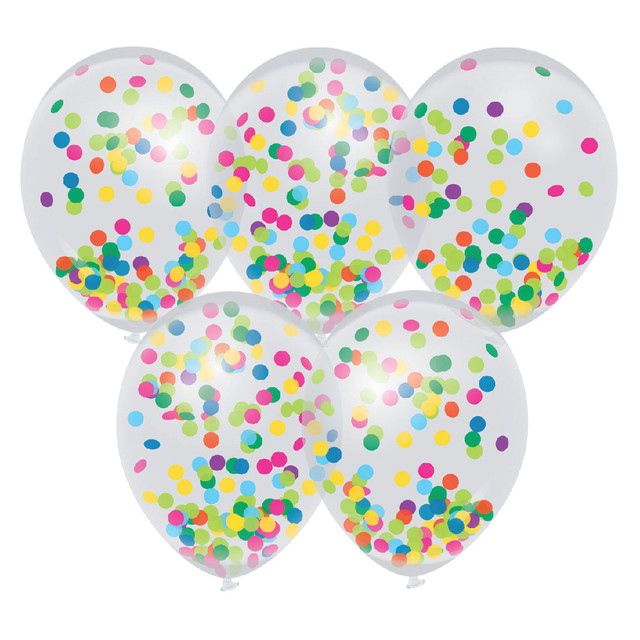 [437134] Confetti ballonnen 5 stuks