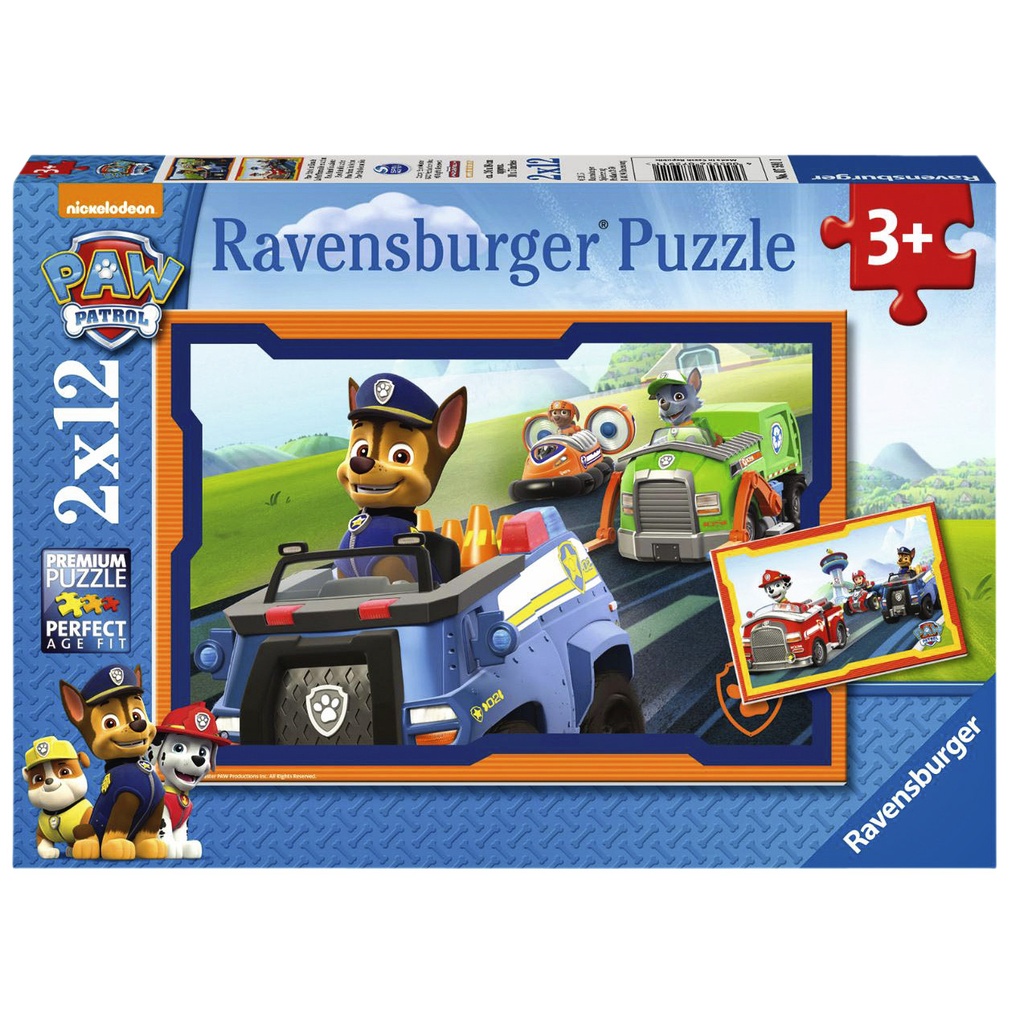 [75911] Puzzel Ravensburger Paw Patrol in actie 2 x12st