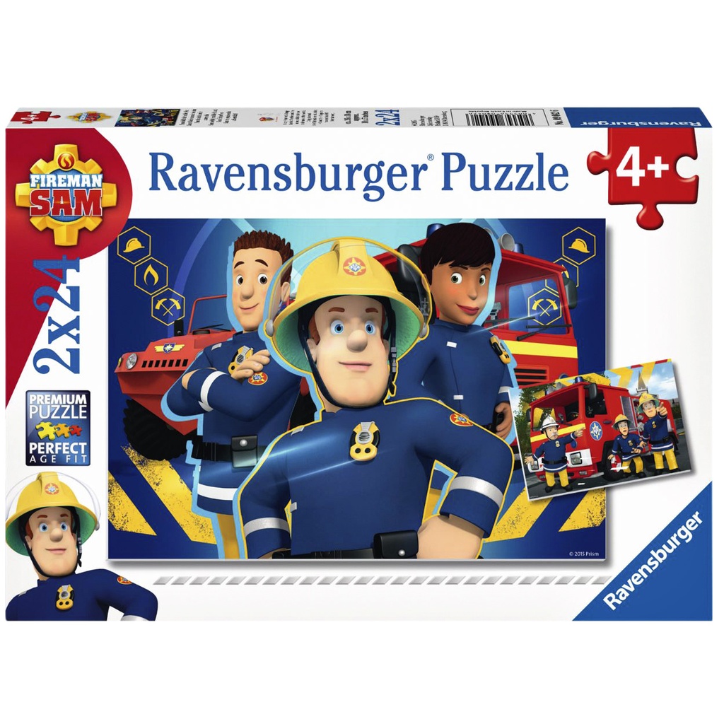 [090426] Puzzel Sam helpt je uit de brand 2 x à 24 stukjes