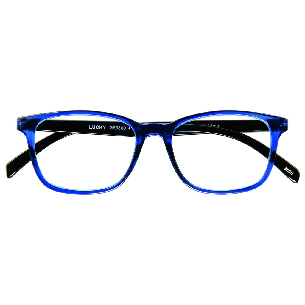 [1222245] Leesbril I Need You +1.00dpt Lucky blauw-zwart