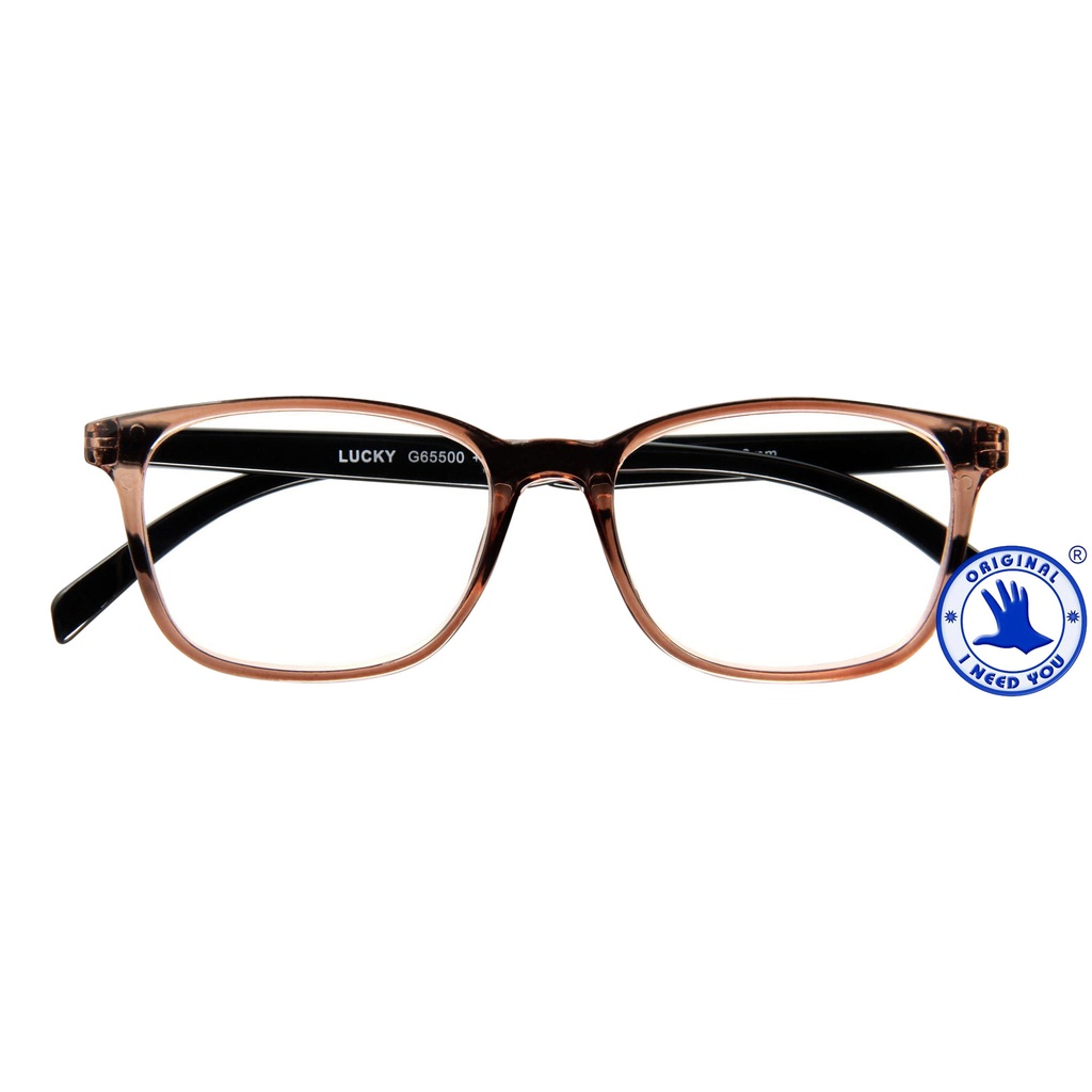 [1222250] Leesbril I Need You +1.50dpt Lucky bruin-zwart