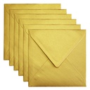Envelop Papicolor 140x140mm metallic goud