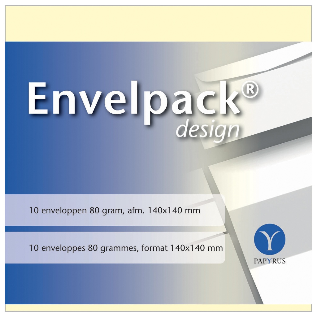 [894410] Envelop Papyrus Envelpack vierkant 140x140mm ivoor