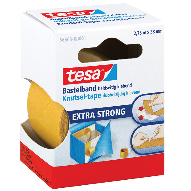 [56665-00001-01] Dubbelzijdige knutseltape tesa 2.75mx38mm tr