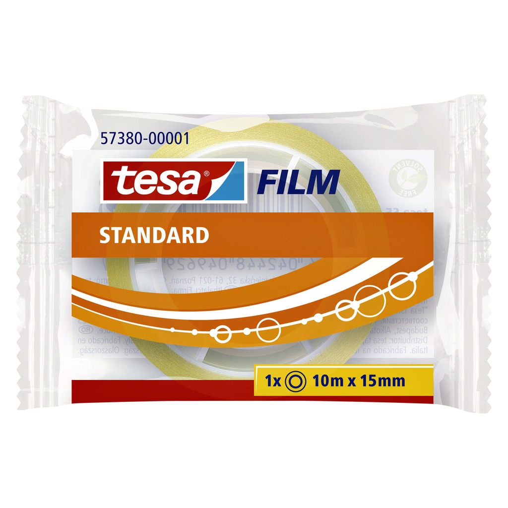 [57380-00001-01] Plakband tesafilm Standaard 10mx15mm transparant