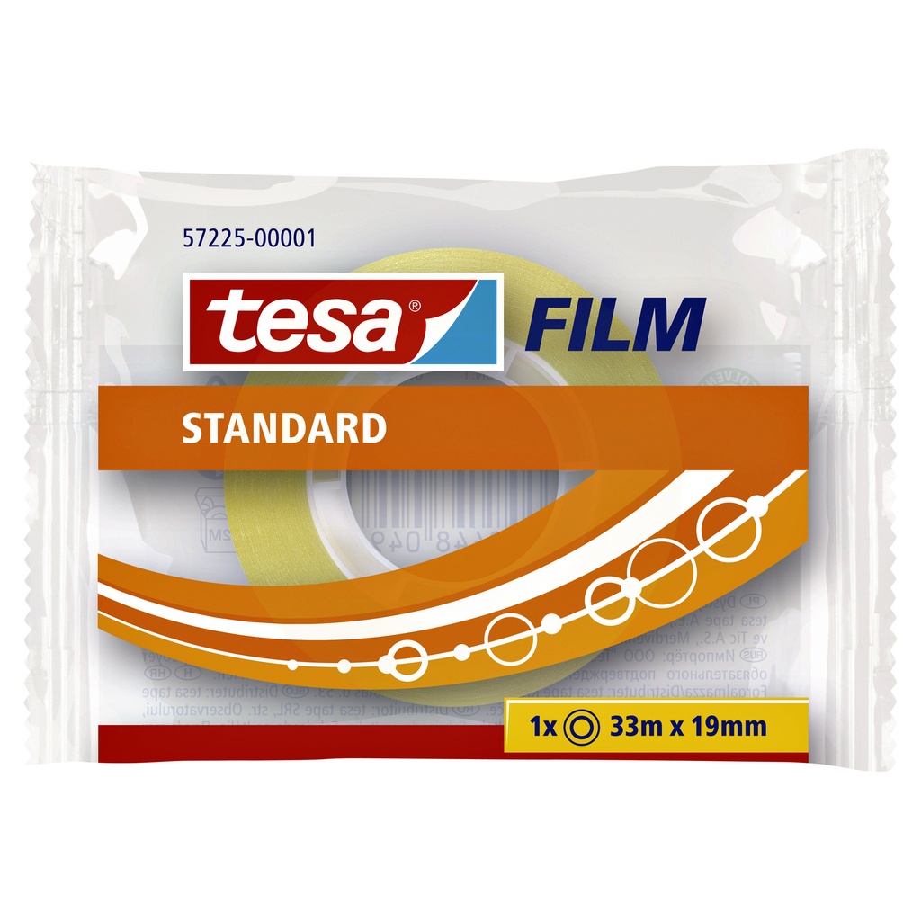 Plakband tesafilm Standaard 33mx19mm transparant