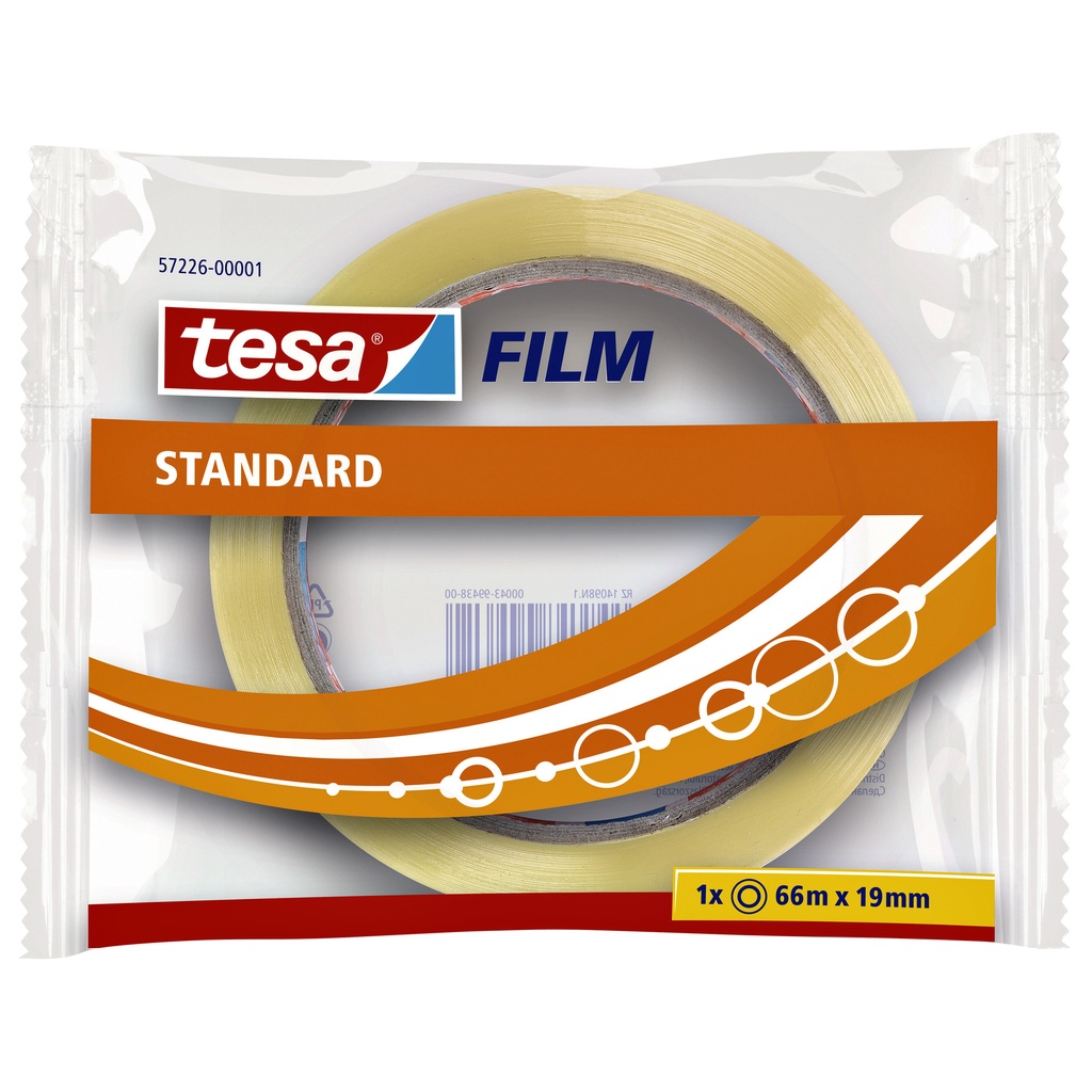 [57226-00001-02] Plakband tesafilm Standaard 66mx19mm transparant