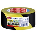 Waarschuwingstape tesa 66mx50mm geel zwart