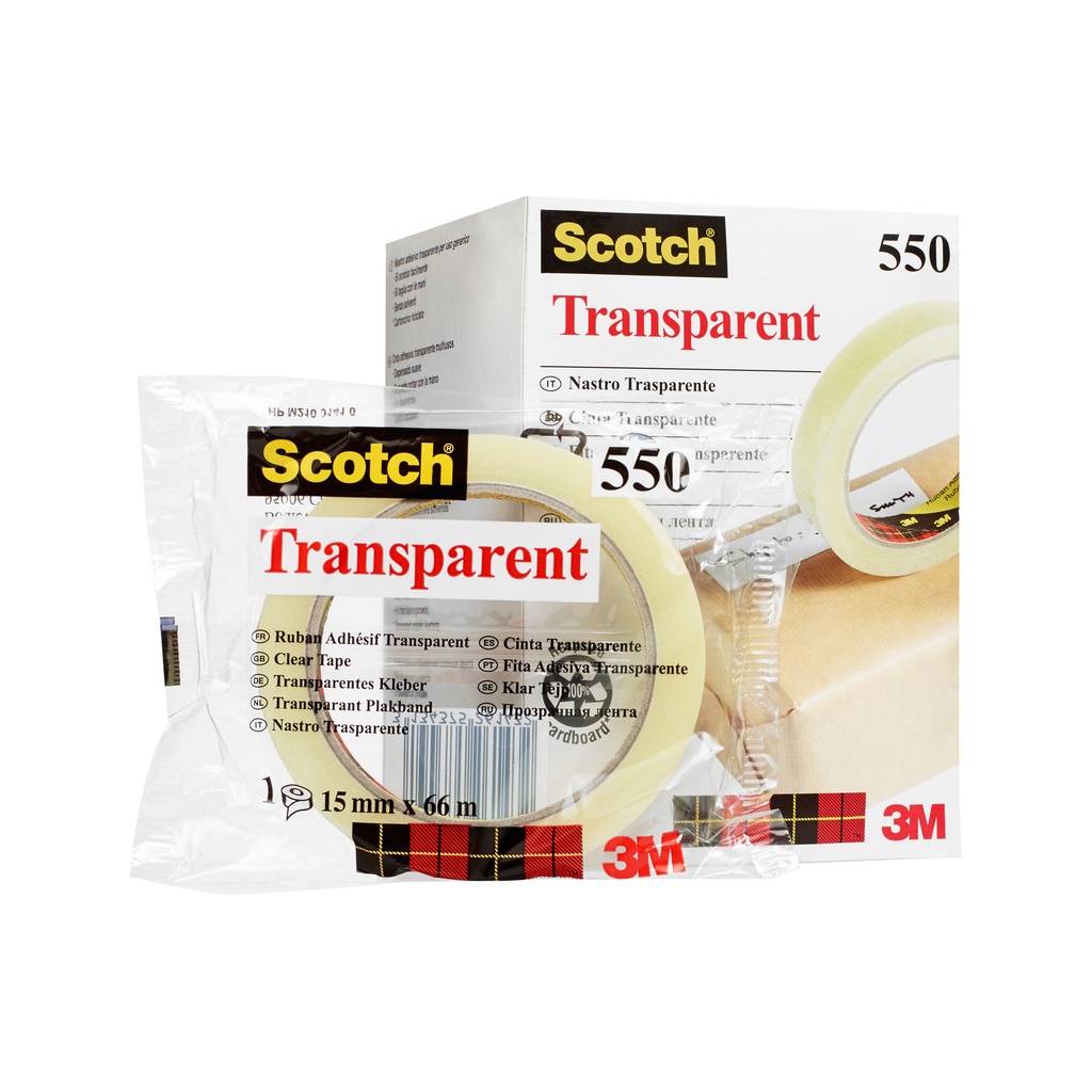 [KT100004342] Plakband Scotch 550 15mmx66m transparant