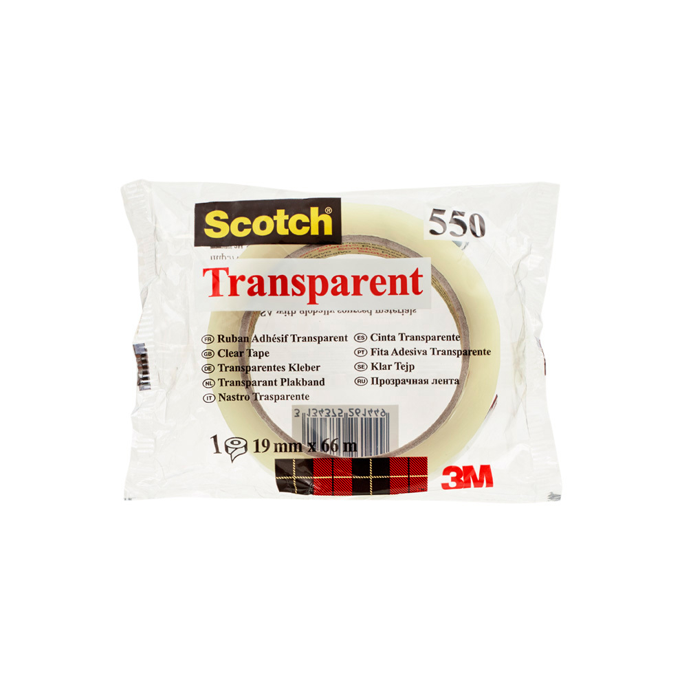 [KT100004375] Plakband Scotch 550 19mmx66m transparant