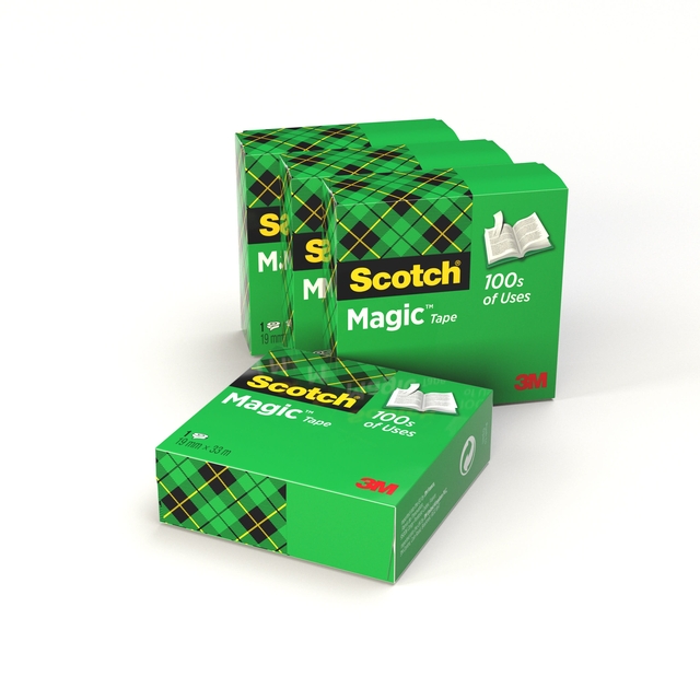 [CC810] Plakband Scotch Magic 810 19mmx33m tr 4 rollen