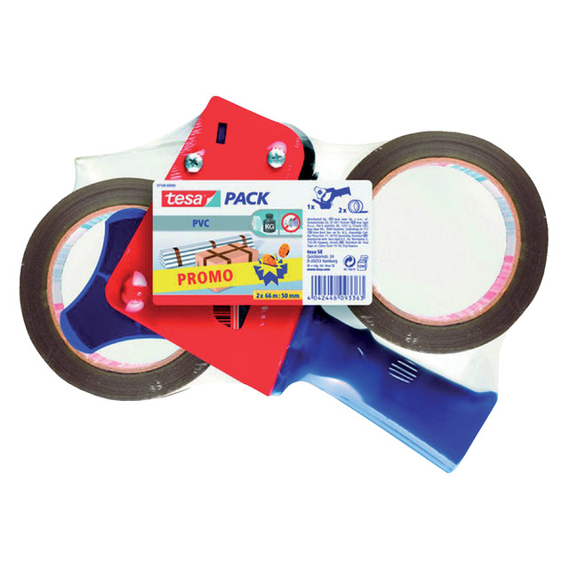[57108-00000-01] Verpakkingstape tesapack Ultra 66mx50mm pvc + disp