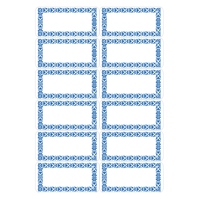 [3742] Etiket HERMA 3742 keuken blauw