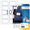 Naambadge etiket HERMA 4410 80x50 wit blauw 200st