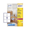 Etiket Avery L7166B 99.1x93.1mm blockout 600st