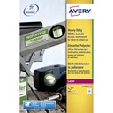 Etiket Avery L4773-20 63.5x33.9mm wit 480st