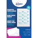 Badgekaart Avery L4728-20 60x90mm perf 20vel