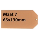 Label karton nr 7 200gr 65x130mm chamois 1000st