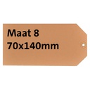Label karton nr 8 200gr 70x140mm chamois 1000st