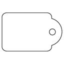 Label Apli karton nr 390 22x35mm wit 500st