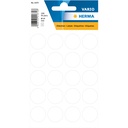 Etiket HERMA 1870 rond 19mm wit 100st