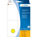 Etiket HERMA 2491 52x82mm geel 128st