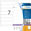 Rugetiket HERMA 10155 smal 38x192mm verwijderb wit