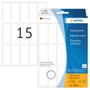 Etiket HERMA 10610 20x50mm verwijderbaar wit 360st