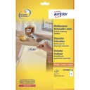 Etiket Avery L4734REV 199.3x143.5mm wit 50st