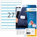 Naambadge etiket HERMA 4513 63.5x29.6mm wit blauw