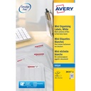 Etiket Avery J8656-25 46x11.1mm wit 2100st