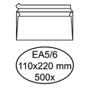 Envelop Hermes bank EA5/6 110x220 zk 500st wit
