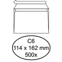 Envelop Hermes bank C6 114x162 zk 500st wit