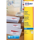 Etiket Avery J8163-10 99.1x38.1mm wit 140st
